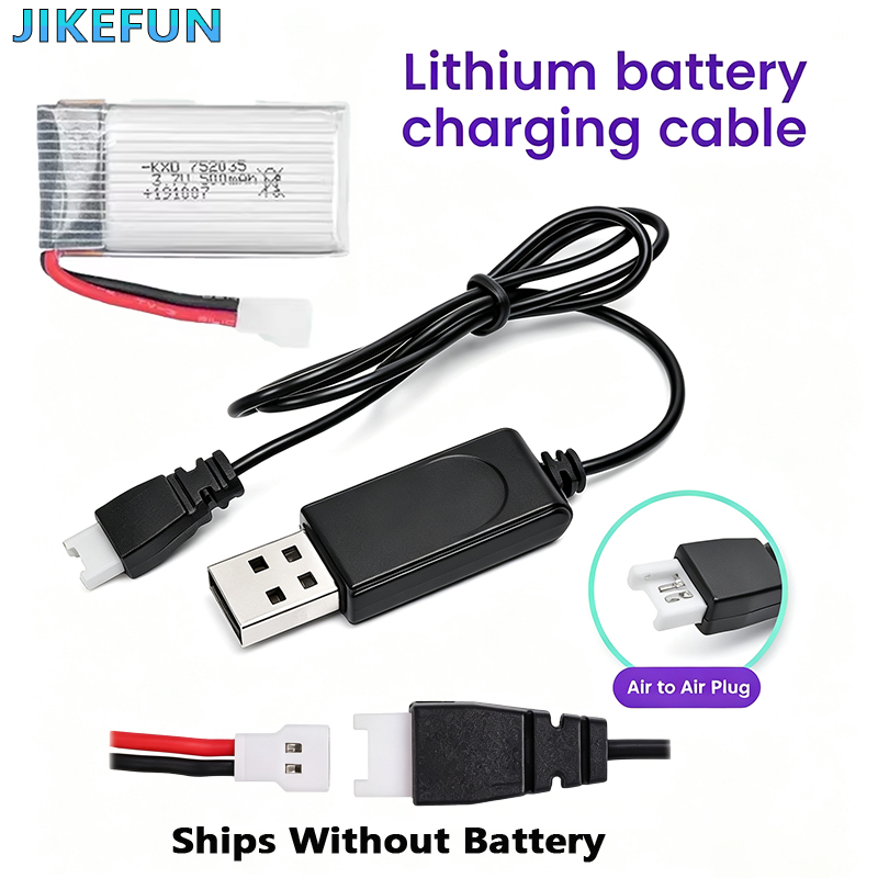 Balance Charger Rc - แบตเตอรี่ลิเธียมโพลิเมอร์ 3.7V พร้อมที่ชาร์จ USB สำหรับโดรน RC