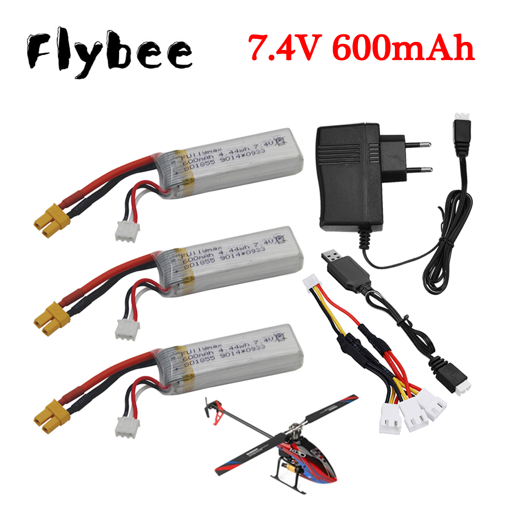 7.4V 600mAh แบตเตอรี่ Lipo + ช - Drone Battery Charger บทวิจารณ์และราคา