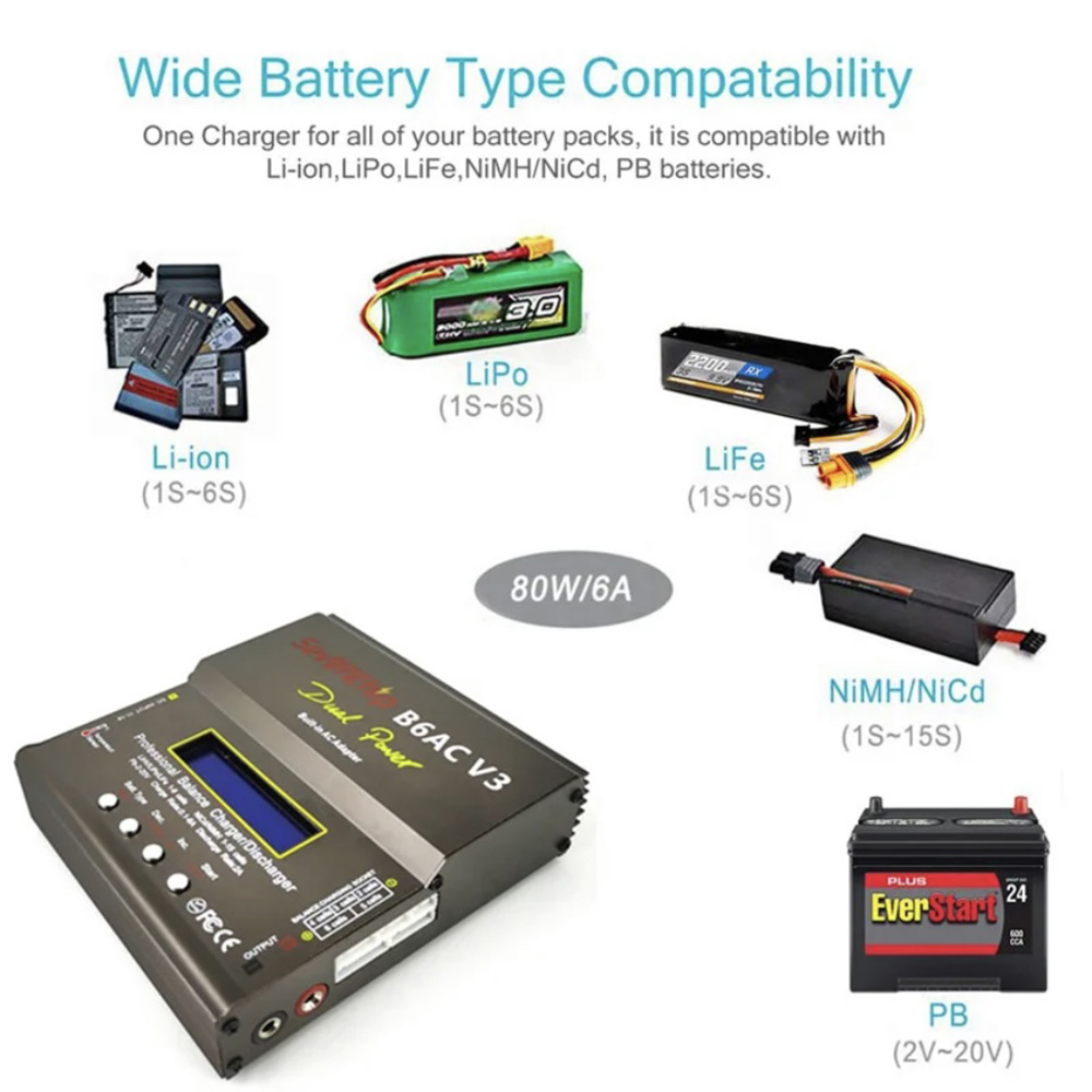 เครื่องชาร์จแบตเตอรี่ 80W IMAX - Balance Charger Rc บทวิจารณ์และราคา