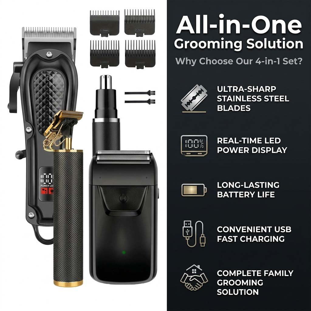 ชุดอุปกรณ์ตัดแต่งทรงผมสำหรับผู - 4 In 1 Esc บทวิจารณ์และราคา