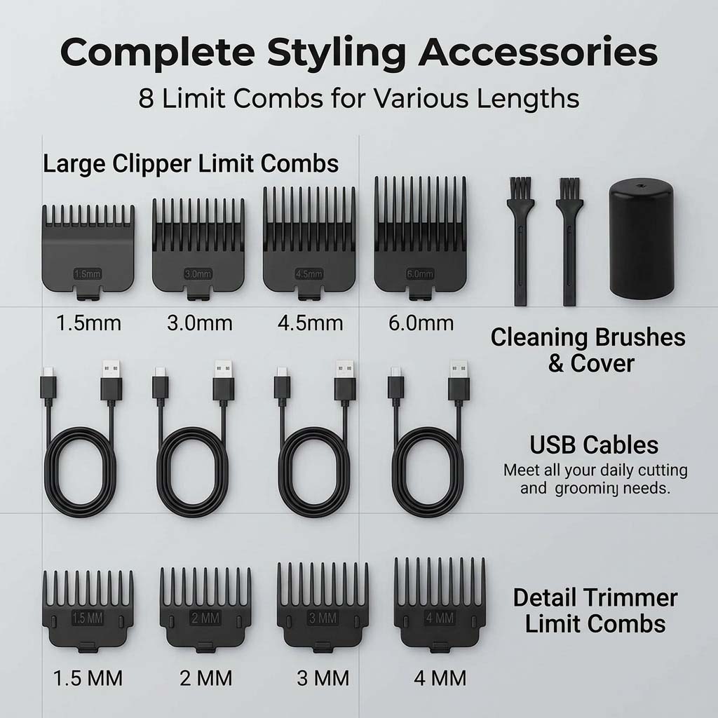 ชุดอุปกรณ์ตัดแต่งทรงผมสำหรับผู - 4 In 1 Esc บทวิจารณ์และราคา