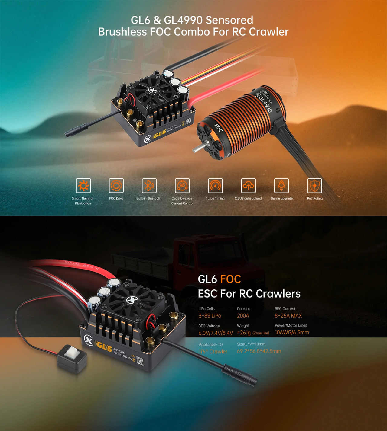 มอเตอร์ไร้แปรงถ่าน XC COMBO FO - 4 In 1 Esc บทวิจารณ์และราคา