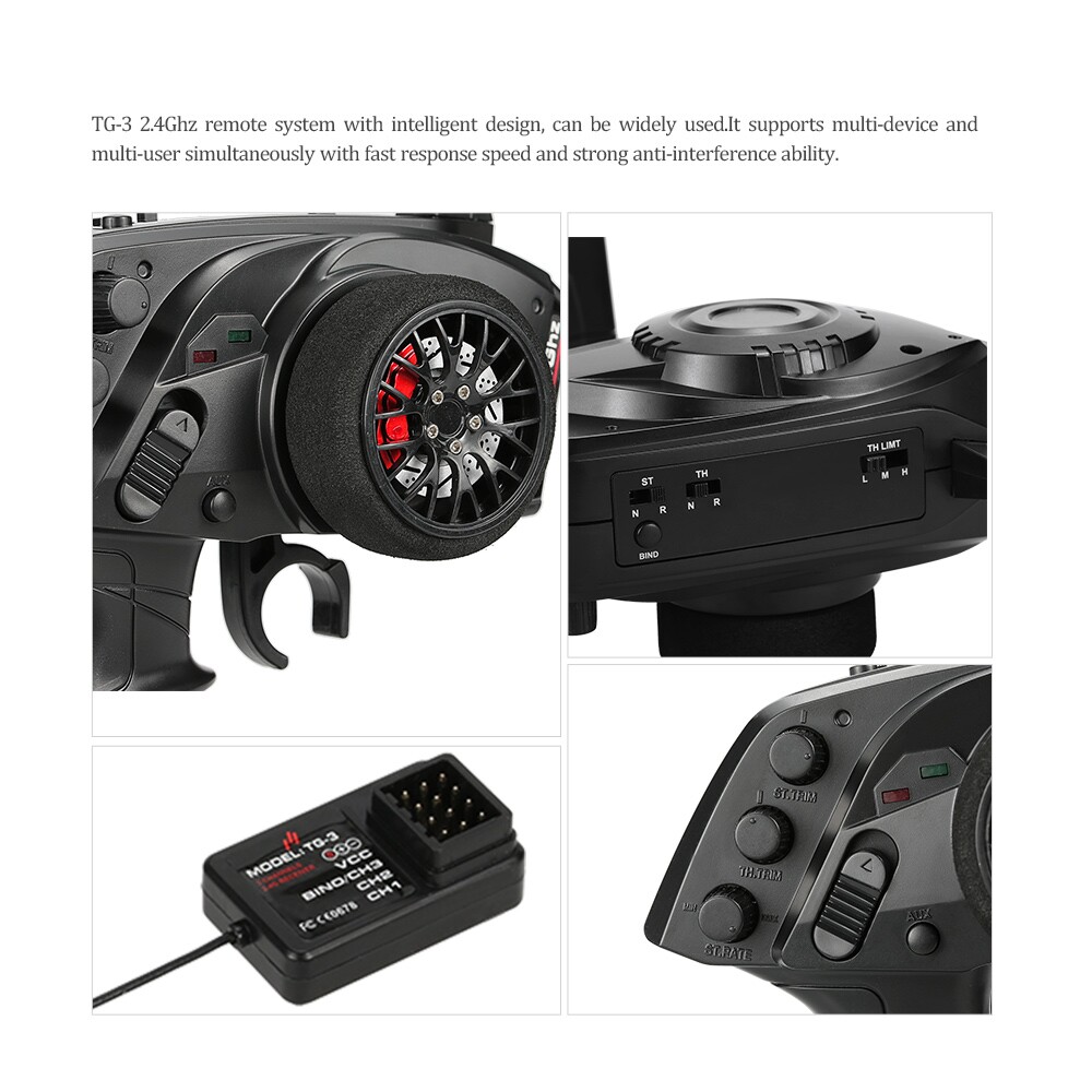 GoolRC TG3 2.4GHz 3CH วิทยุดิจ - Radio Transmitter 2.4Ghz บทวิจารณ์และราคา