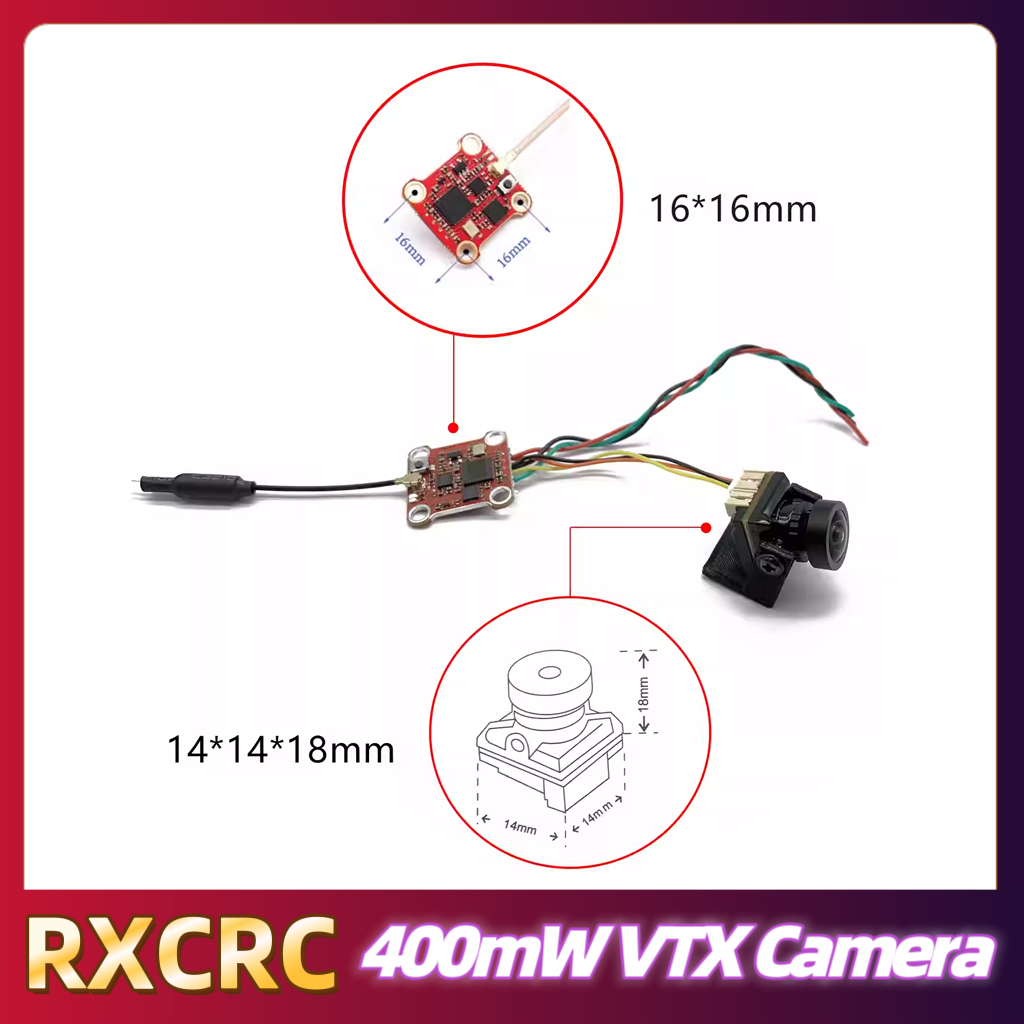 โมดูล RXCRC 5.8G 400mW VTX เคร - Fpv Camera บทวิจารณ์และราคา