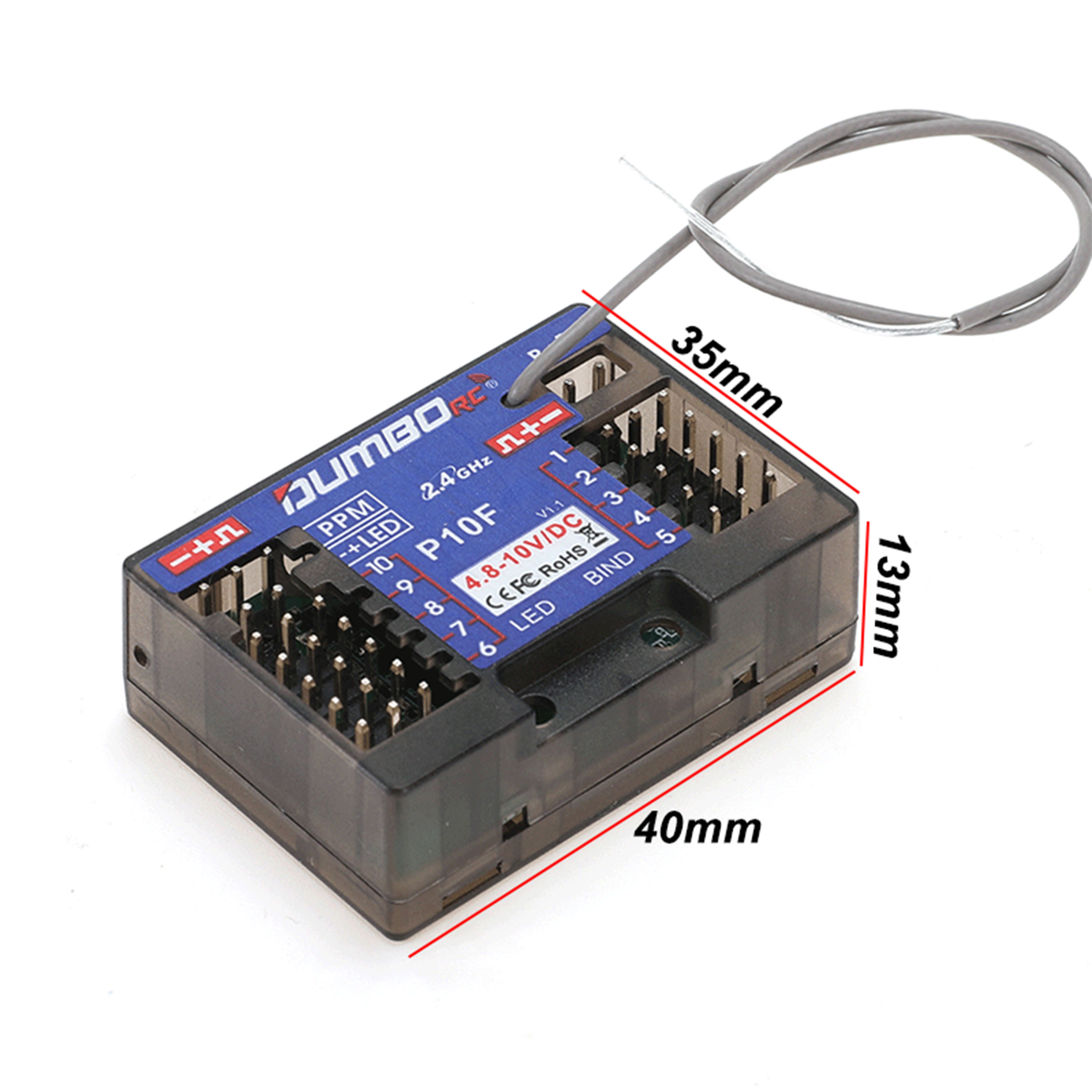 DUMBORC P10F P10FG 10CH 2.4GHz - Radio Transmitter 2.4Ghz บทวิจารณ์และราคา