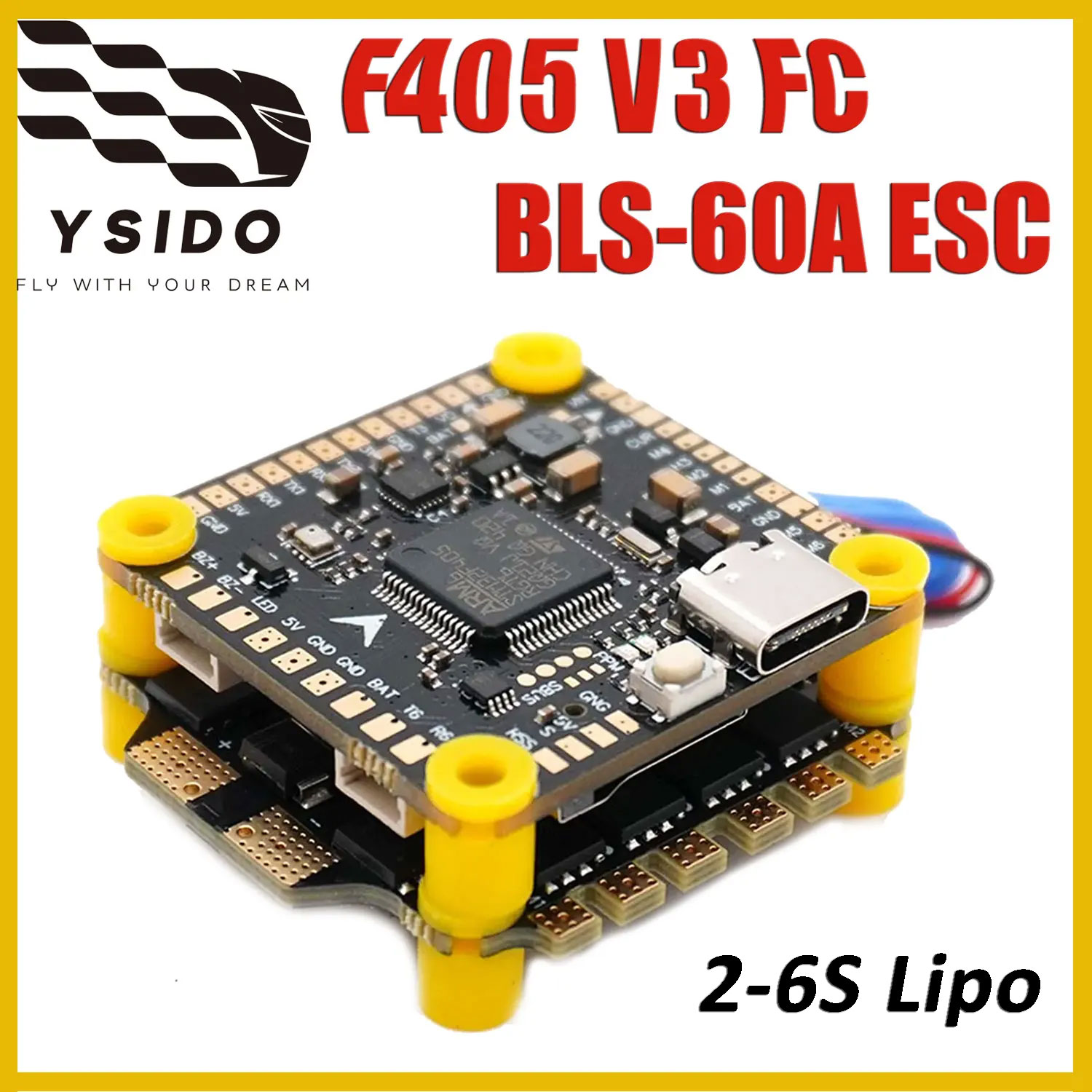 ชุดควบคุมการบิน YSIDO F405 V3  - F405 Flight Controller บทวิจารณ์และราคา